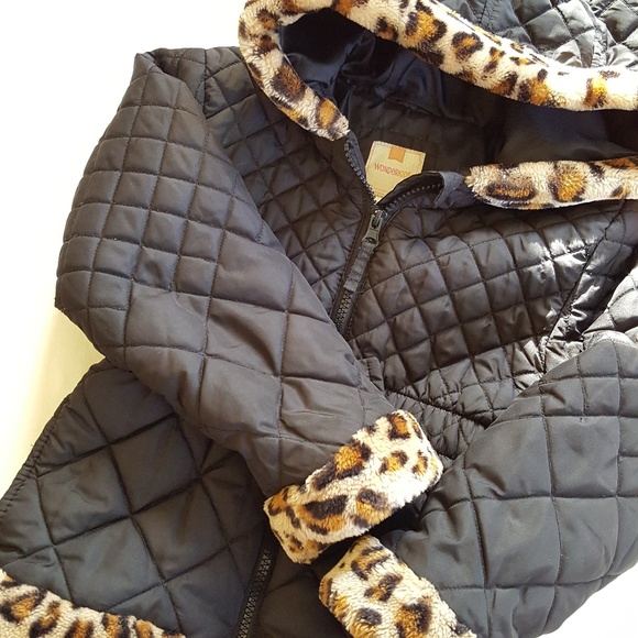 Wonderkids Other - Wonderkids || Black leopard print Coat